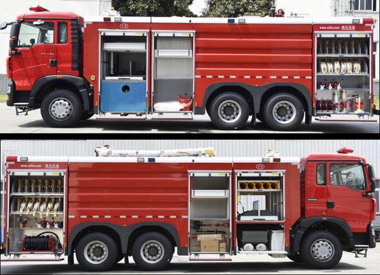 سينوتروك HOWO 12T خزان الماء مكافحة الحرائق شاحنة محرك إطفاء مركبة متخصصة السعر الصين المصنع