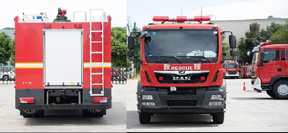 MAN 5T خزان رغوة الماء شاحنة مكافحة الحرائق مركبة متخصصة السعر الصين المصنع