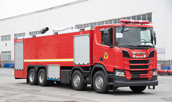 25 طن شاحنة إطفاء SCANIA Heavy Duty بسعة 10000 لتر / دقيقة.